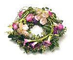 Contemporary calla lily wreath