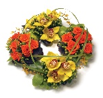 Contemporary grouped wreath